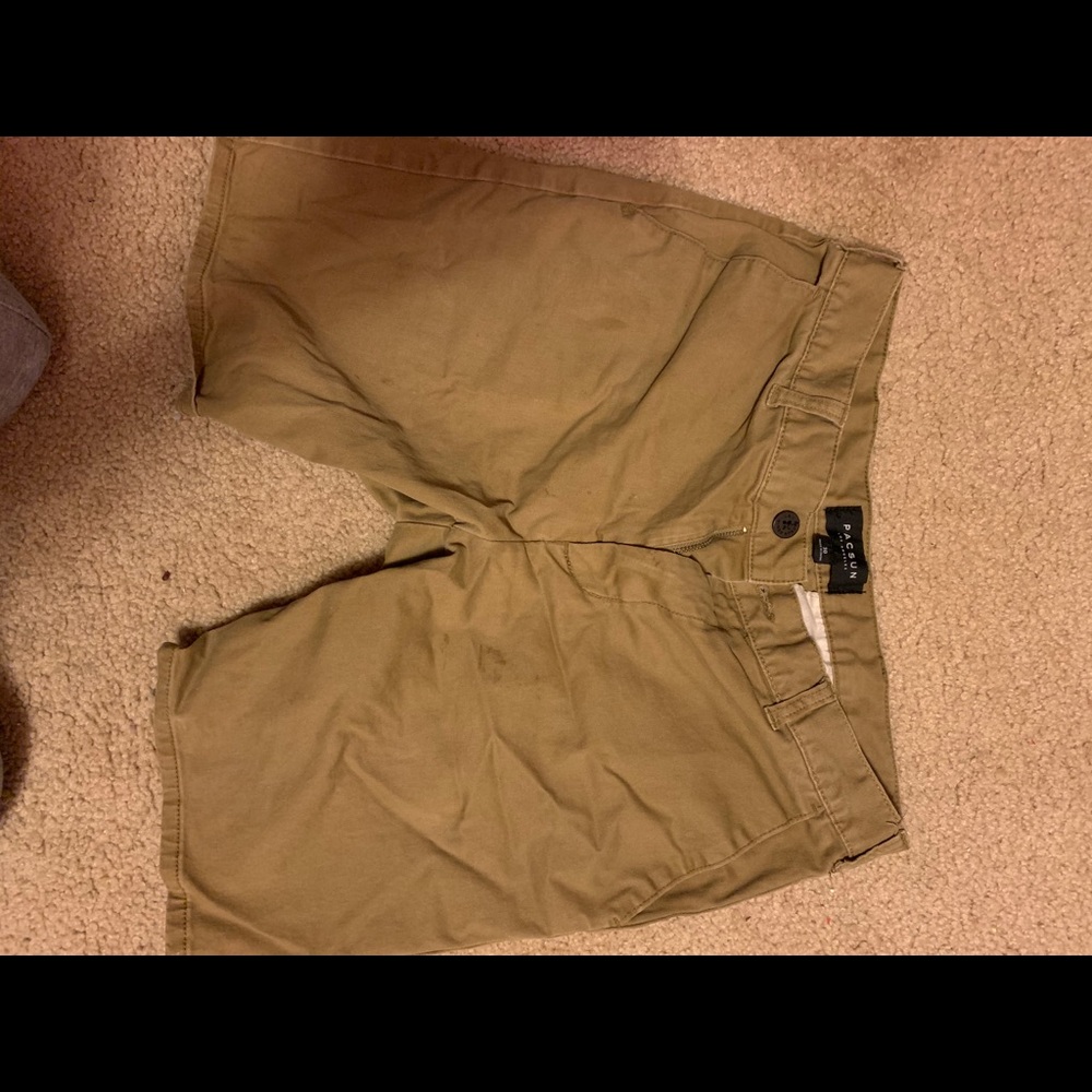 tan shorts